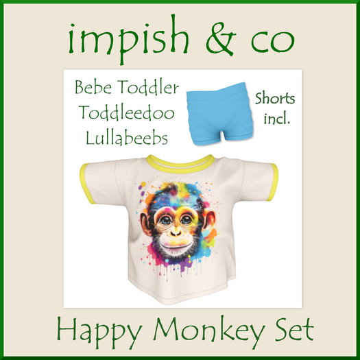 impish & co ~ Happy Monkey Set BOX
