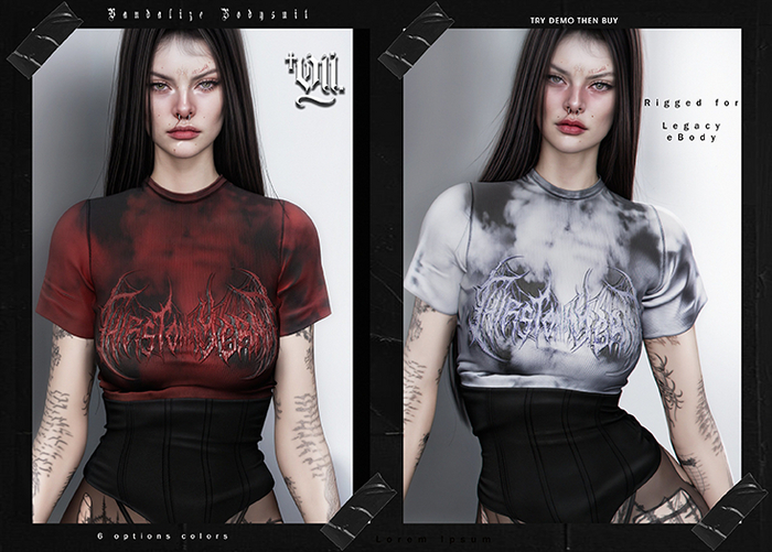 -Oui- Vandalize Bodysuit  DEMO