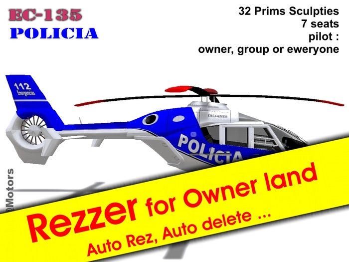 Box Rezzer Helicopter EC-135 POLICIA   ( Inspired by Eurocopter )