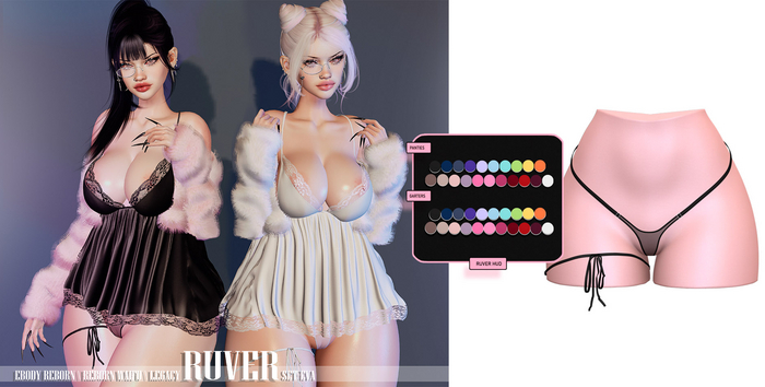 RUVER-Panties:Garters:: Eva - FULL PACK