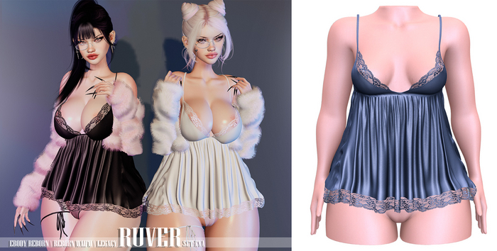 RUVER-Dress :: Eva - Navy