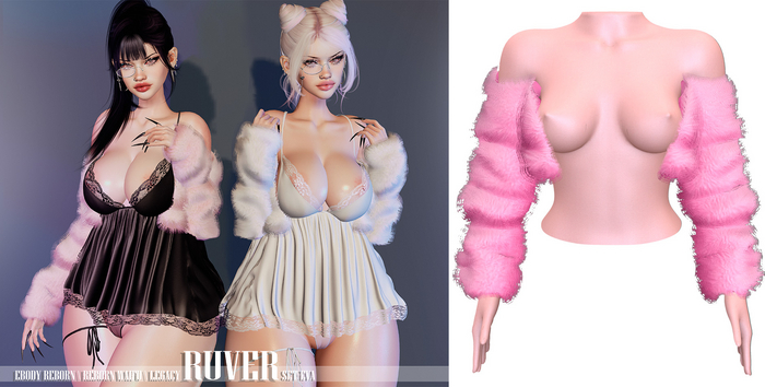 RUVER-Fur Coat :: Eva - Rose