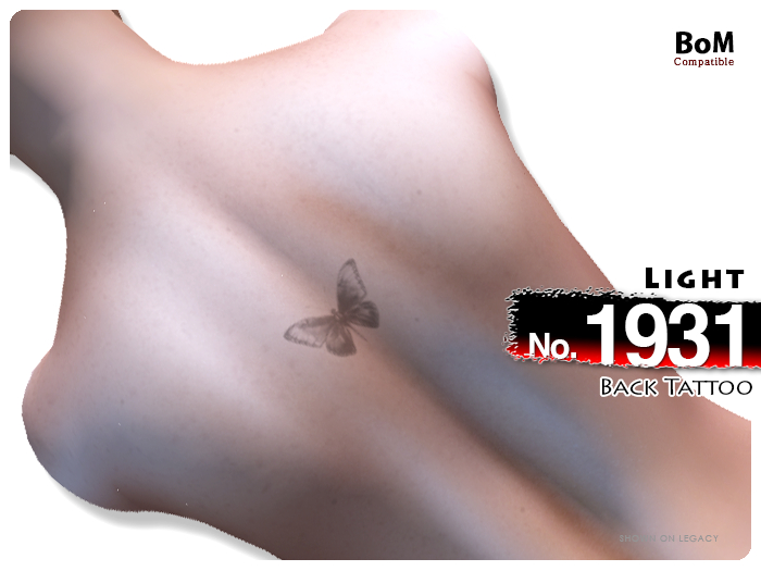 (Back Tattoo) No.1931 Light