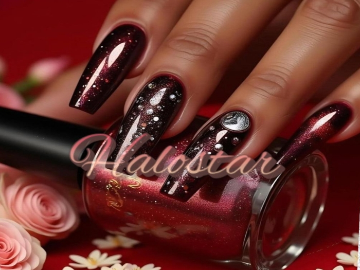 DEEP PURPLE NAILS