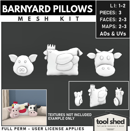 Tool Shed - Barnyard Pillows Mesh Kit 