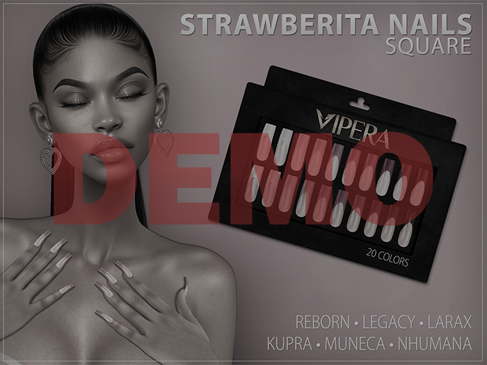 [VIPERA] DEMO Strawberita Nails Square