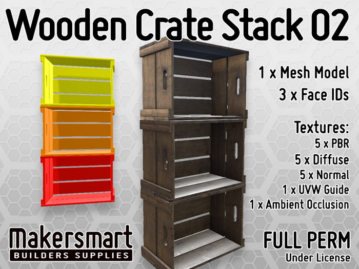 Makersmart: Wooden Crate Stack 02