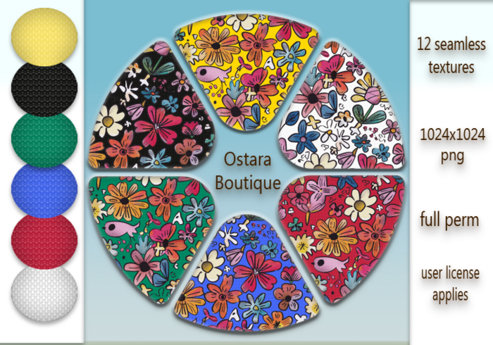 Full Perm Textures Flower Pack 2 (WEAR TO UNPACK)