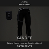 Xander Biker Pants – Black – Belleza Jake / Legacy / Signature Gianni – Side Pocket & Belt – Copy
