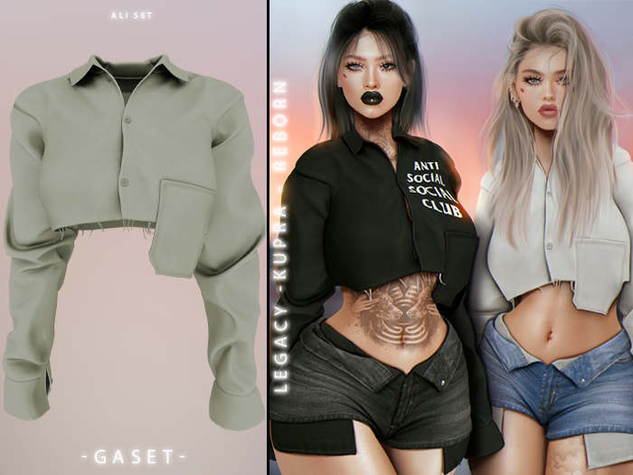 GASET - LIGHT GREEN ALI TOP