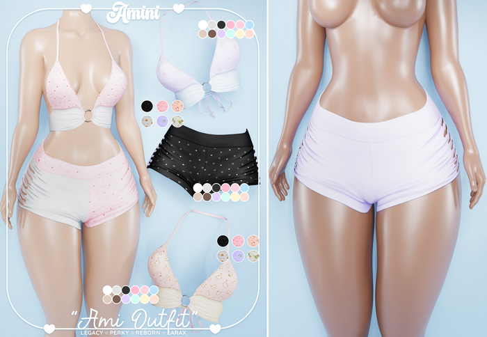Amini - Ami Shorts [Purple]