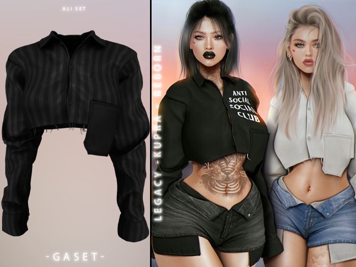 GASET - BLACK STRIPES ALI TOP