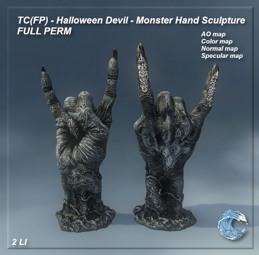 Second Life Marketplace - TC(FP) - Halloween Devil - Monster Hand ...