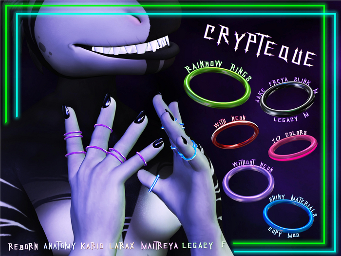 Crypteque - Rainbow Rings