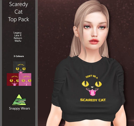 Snappy- Scaredy Cat Top pack