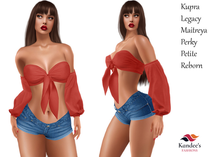 Red Top & Shorts & Sleeves