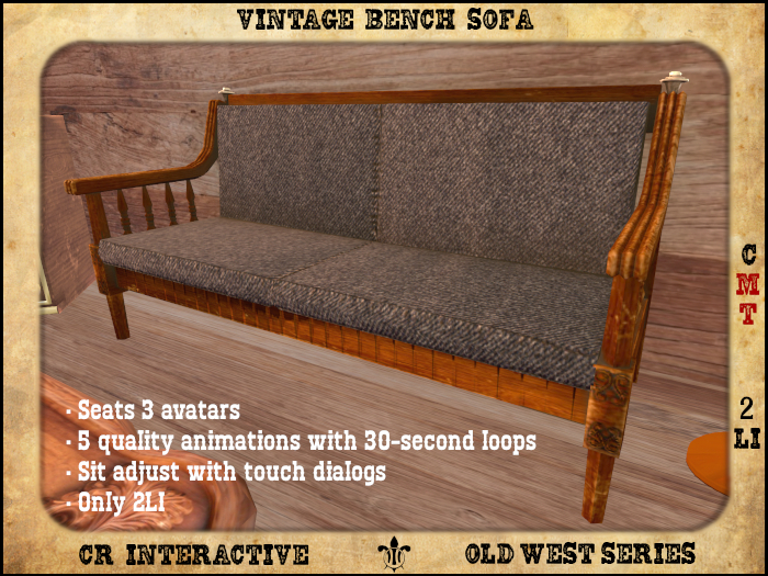 Vintage Sofa Bench