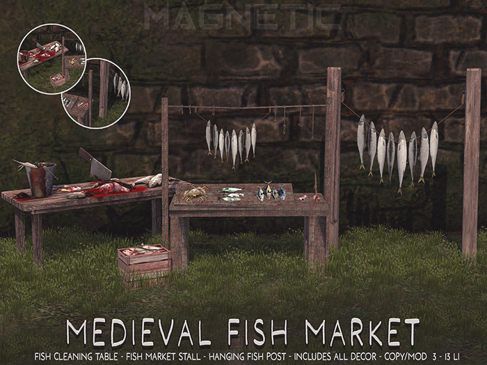 Magnetic - Medieval Fish Market