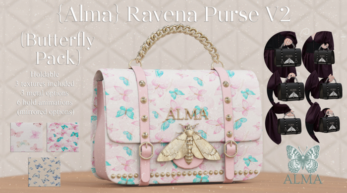 {Alma} Ravena Purse V2 (Butterlly Pack)