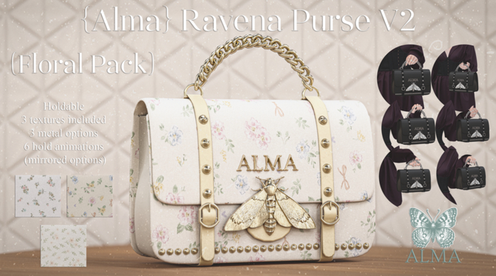 {Alma} Ravena Purse V2 (Floral Pack)