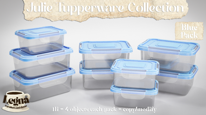 - Legna - Julie Tupperware Collection (Blue Pack)