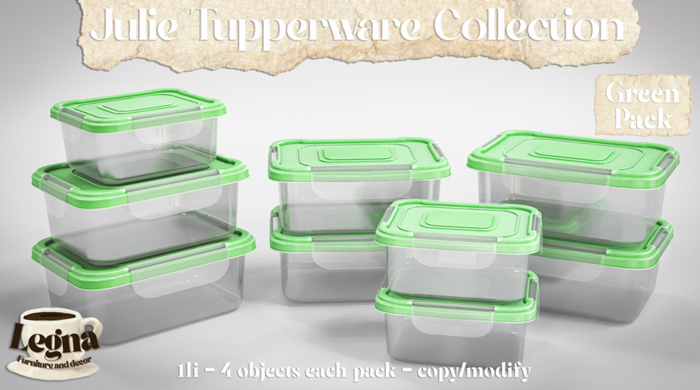 - Legna - Julie Tupperware Collection (Green Pack)