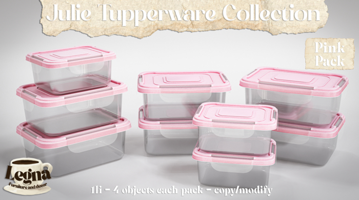 - Legna - Julie Tupperware Collection (Pink Pack)