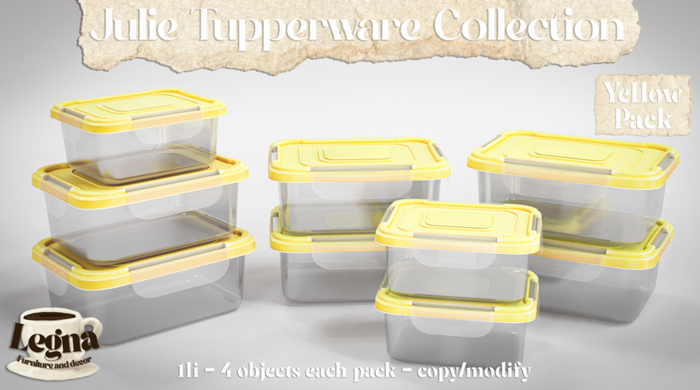 - Legna - Julie Tupperware Collection (Yellow Pack)