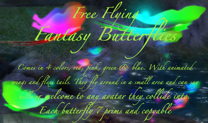 FANTASY BUTTERFLY - BUTTERFLIES - FANTASY - ANIMATED - FLYING 