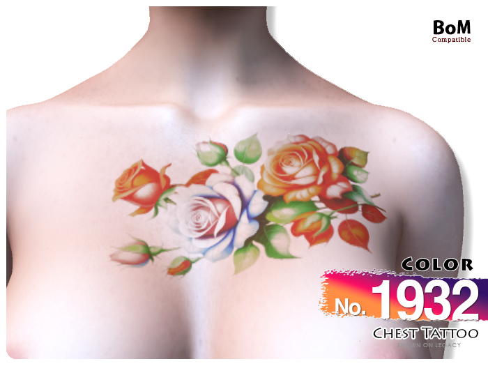 (Chest Tattoo) No.1932 Color