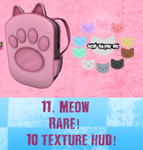 <AR> Ita Backpack Gacha - 11. Meow - RARE