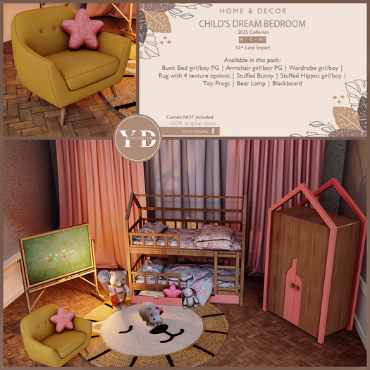 {YD} Child's Dream Bedroom - 2025 Collecion