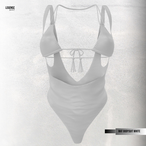 LEGENDZ MAT COLLECTION BODYSUIT WHITE