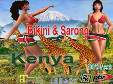 Kenyan Bikini & Sarong (ADD)