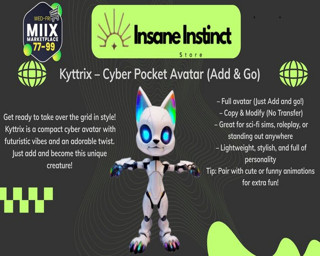 Insane  Kyttrix   Cyber Pocket Avatar 