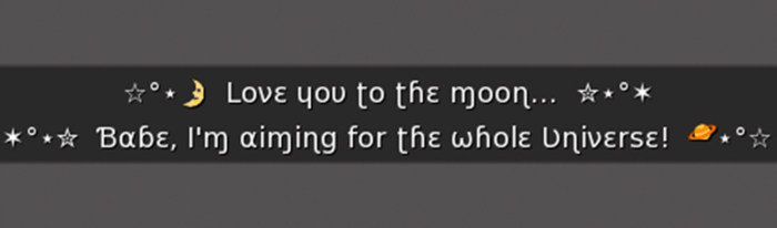 :: MG ::  Love You To The Moon... - Gesture (with Sound)