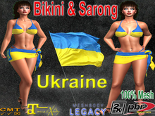 Ukraine Bikini & Sarong (ADD)