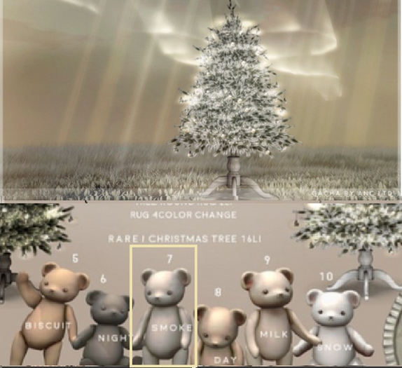 {anc} tree for two / teddybear 3Li (smoke)
