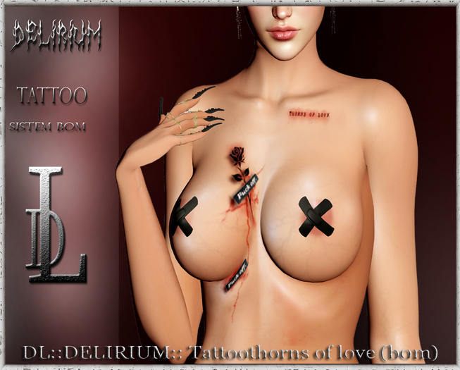 DL::DELIRIUM:: Tattoo THORNS OF LOVE (BOM)
