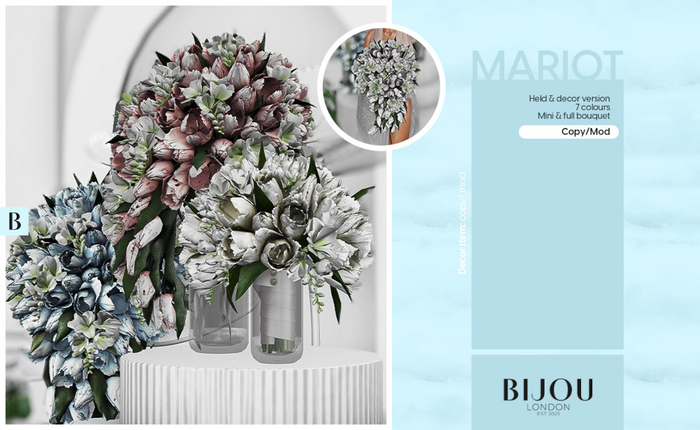 BIJOU :: Mariot Mini  Bouquet - Red *add me*