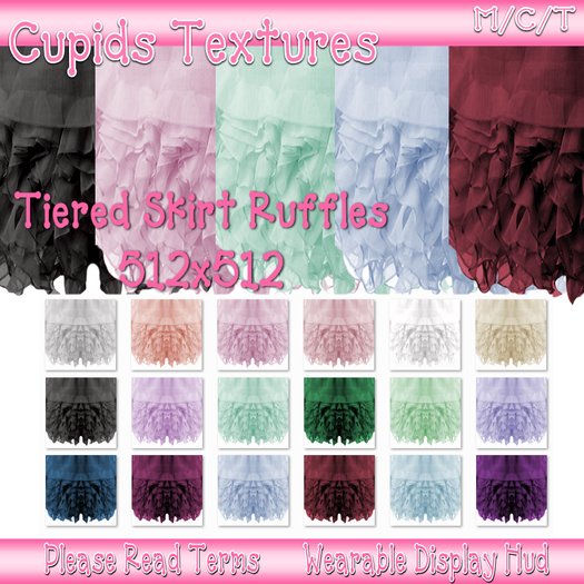 18 TIERED SKIRT RUFFLES Textures