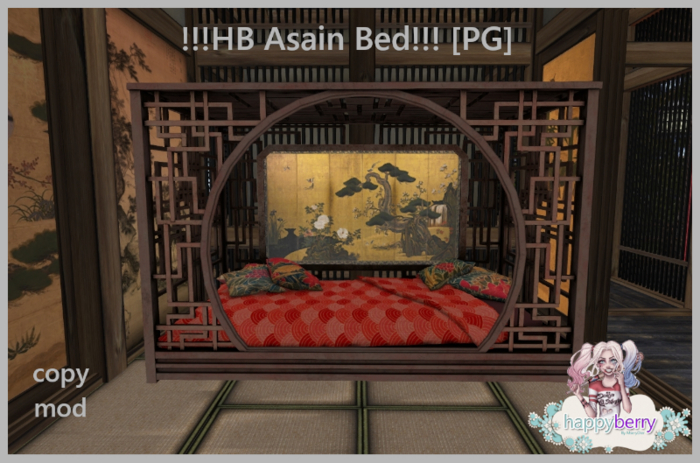 !!!HB Asian bed!!! unpack (add&click)