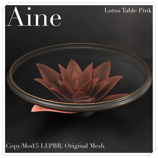 Aine - Lotus Table Pink  (ADD)