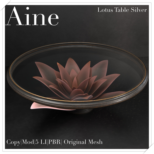 Aine - Lotus Table Silver (ADD)