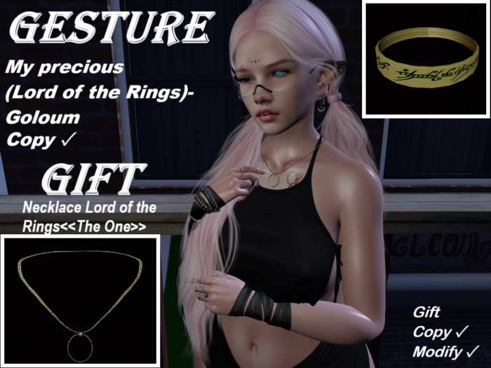 Gesture:The Lord Of The Rings(My Precious)+(The ONE)