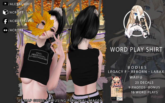 [ACroft] Word Play - Shirt 