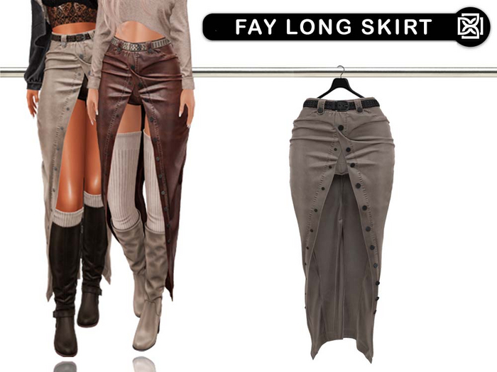 Addams // Fay Long Skirt // N*6