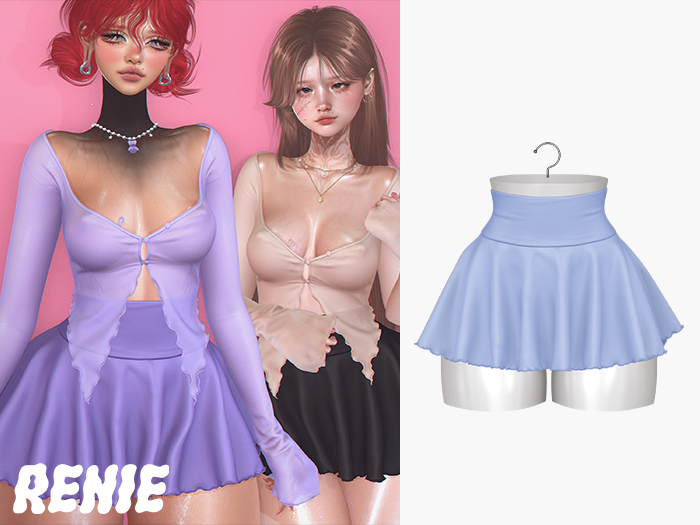 RENIE : BELLE SKIRT - BABY BLUE