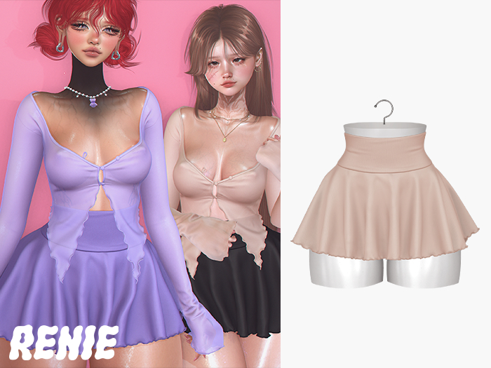 RENIE : BELLE SKIRT - CREAM