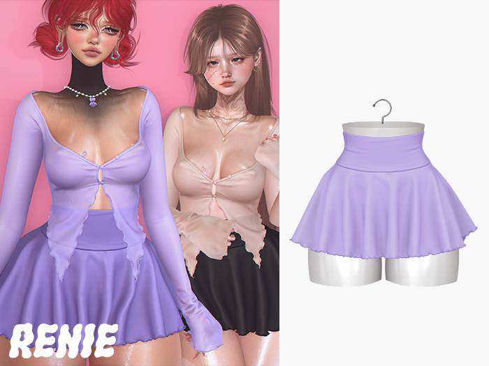RENIE : BELLE SKIRT - LAVENDER